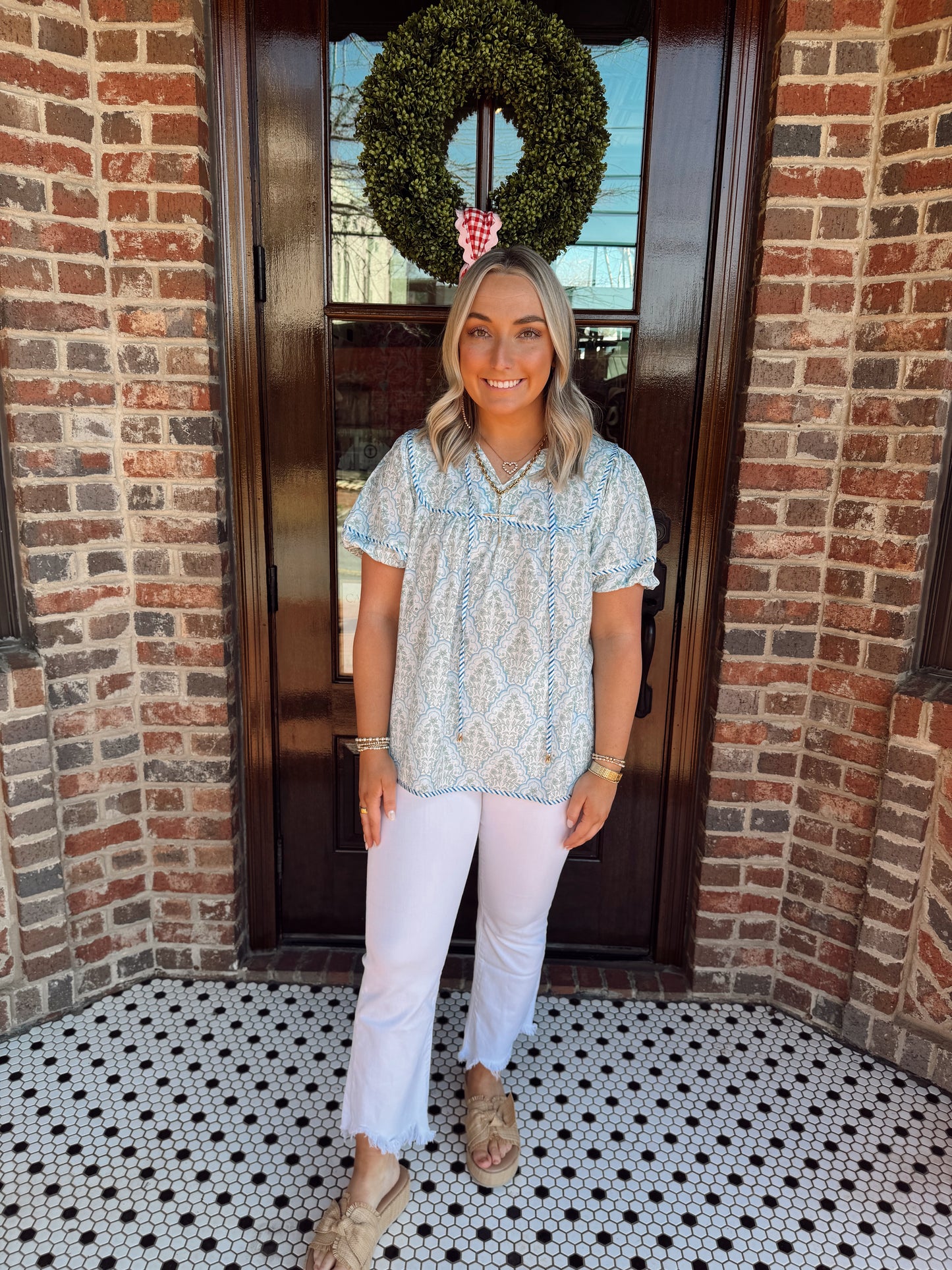 Beachy Breeze Contrast Top