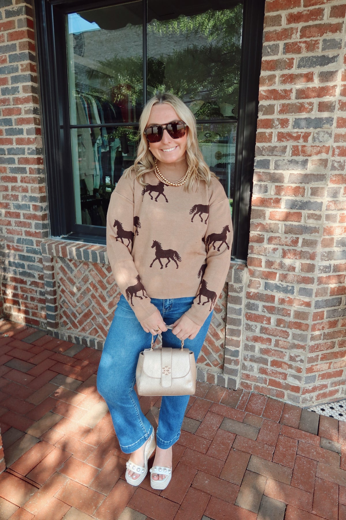 Giddy Up Mockneck Sweater