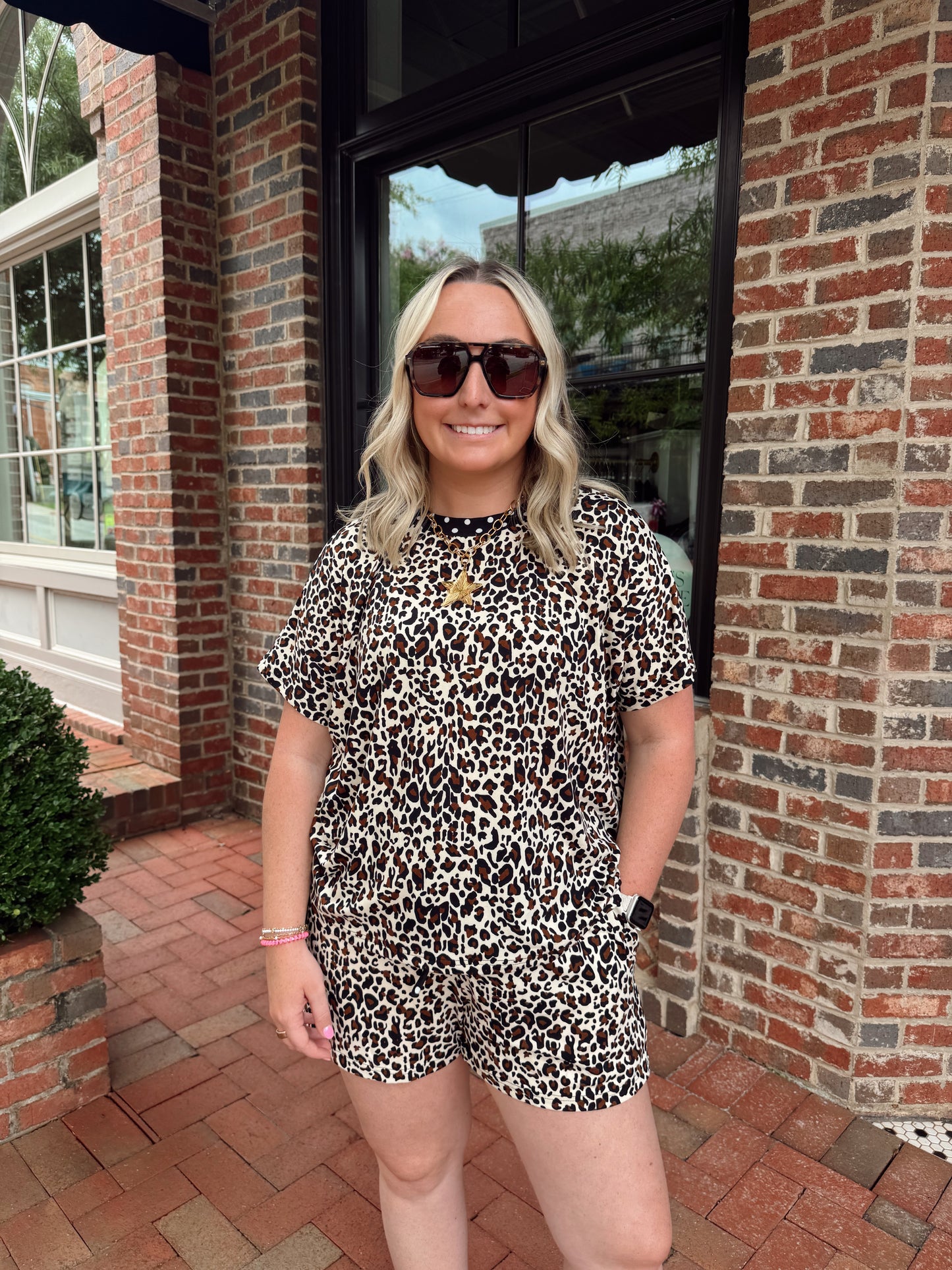 Leopard Polka Dot Lounge Set