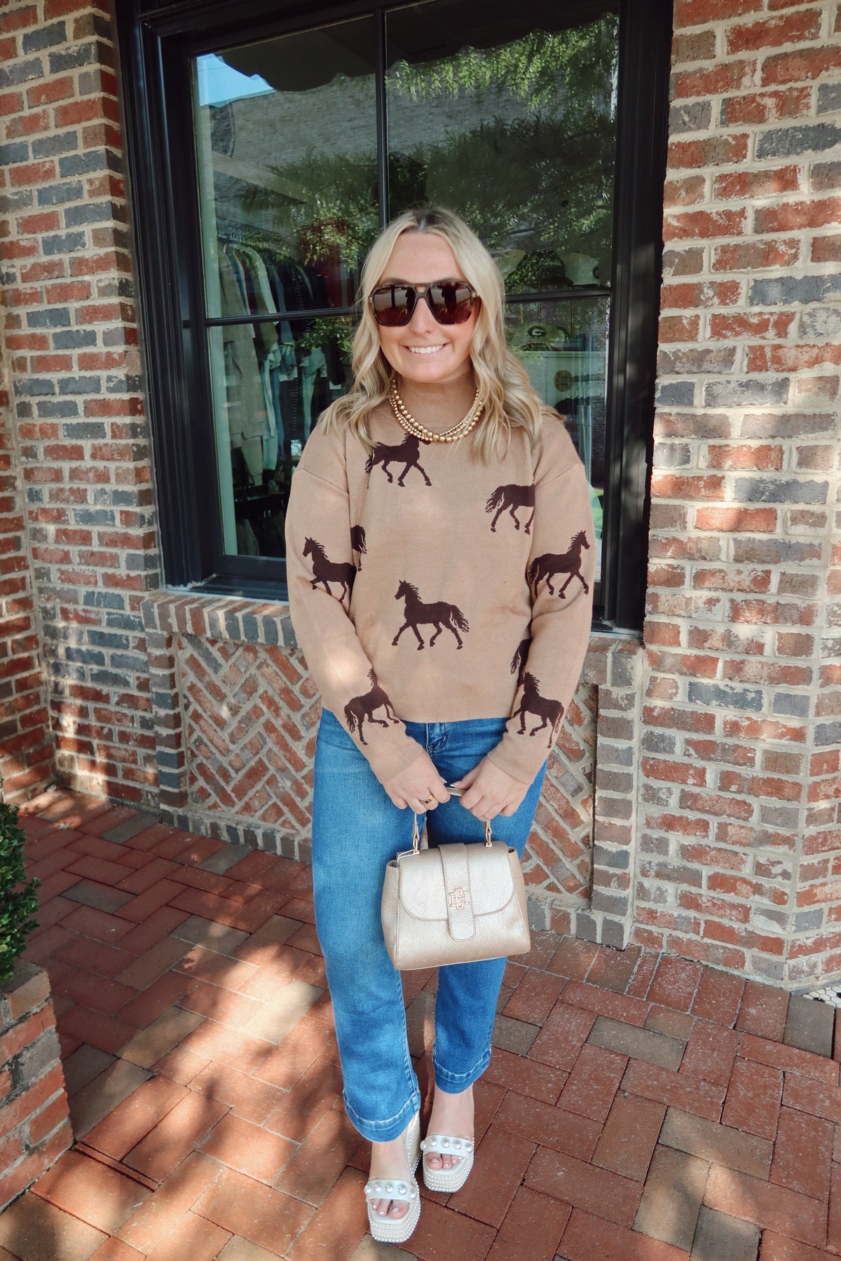 Giddy Up Mockneck Sweater