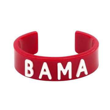 Crimson Alabama BAMA Cuff