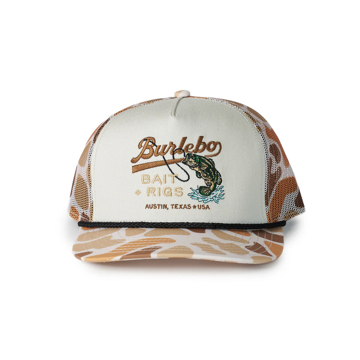 Burlebo Bait Rigs Camo Mesh Hat