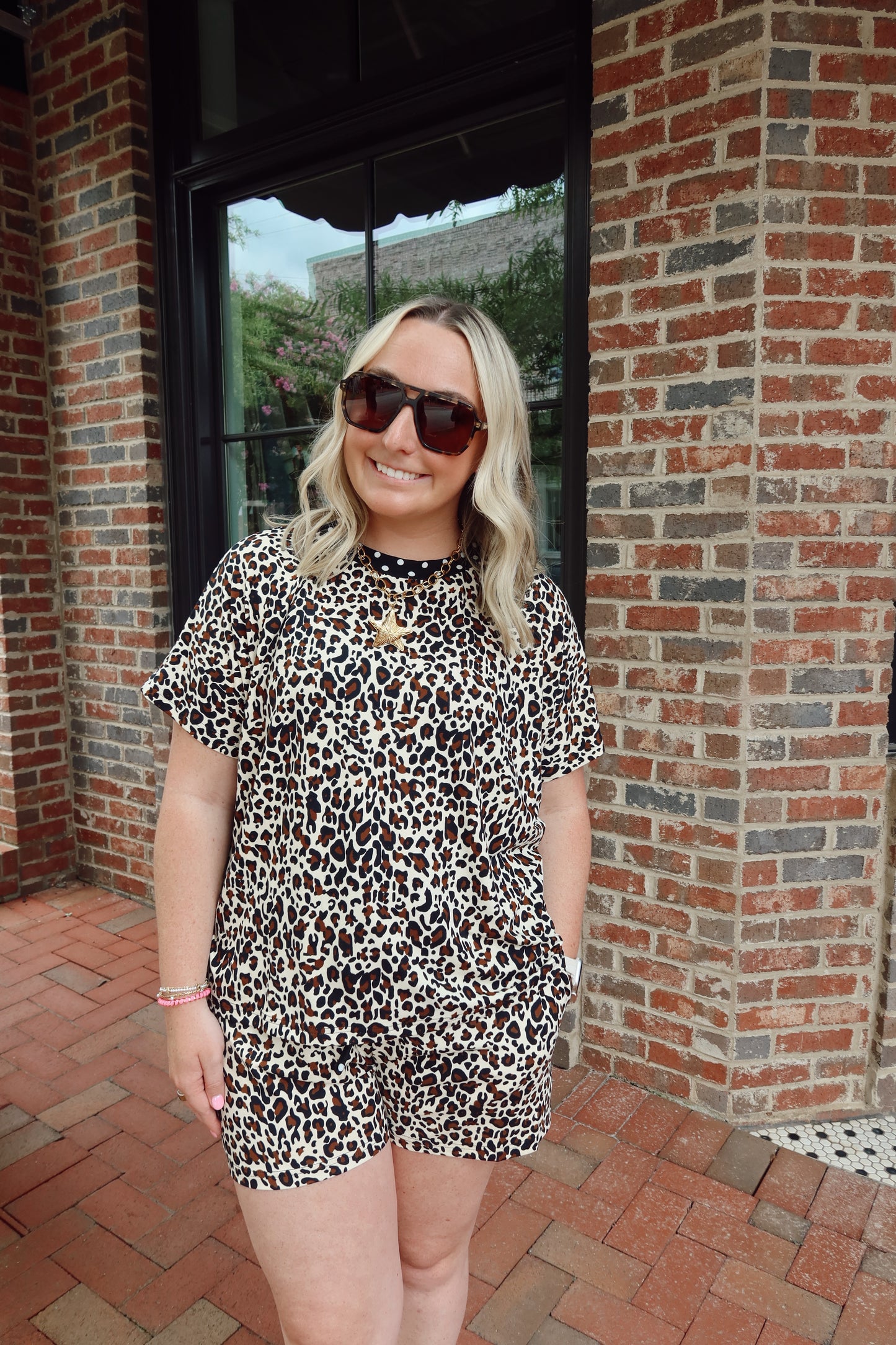 Leopard Polka Dot Lounge Set