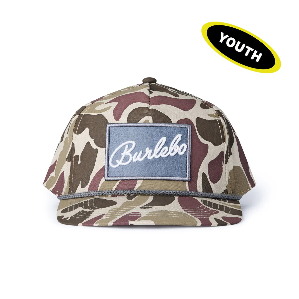 Burlebo Youth Camo Cap | Grey Patch