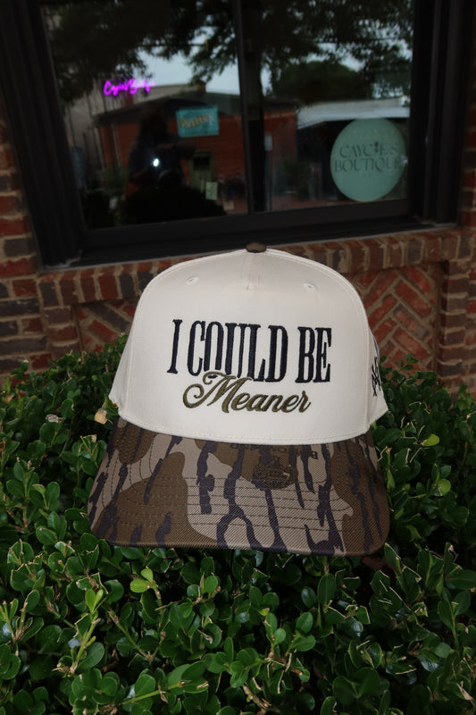 I Could Be Meaner Bottomland Trucker Hat