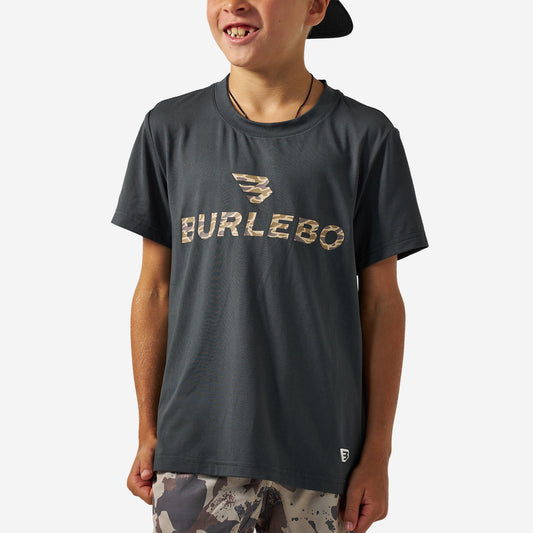 Burlebo Youth Go To Tee | Grey & Gauge Camo