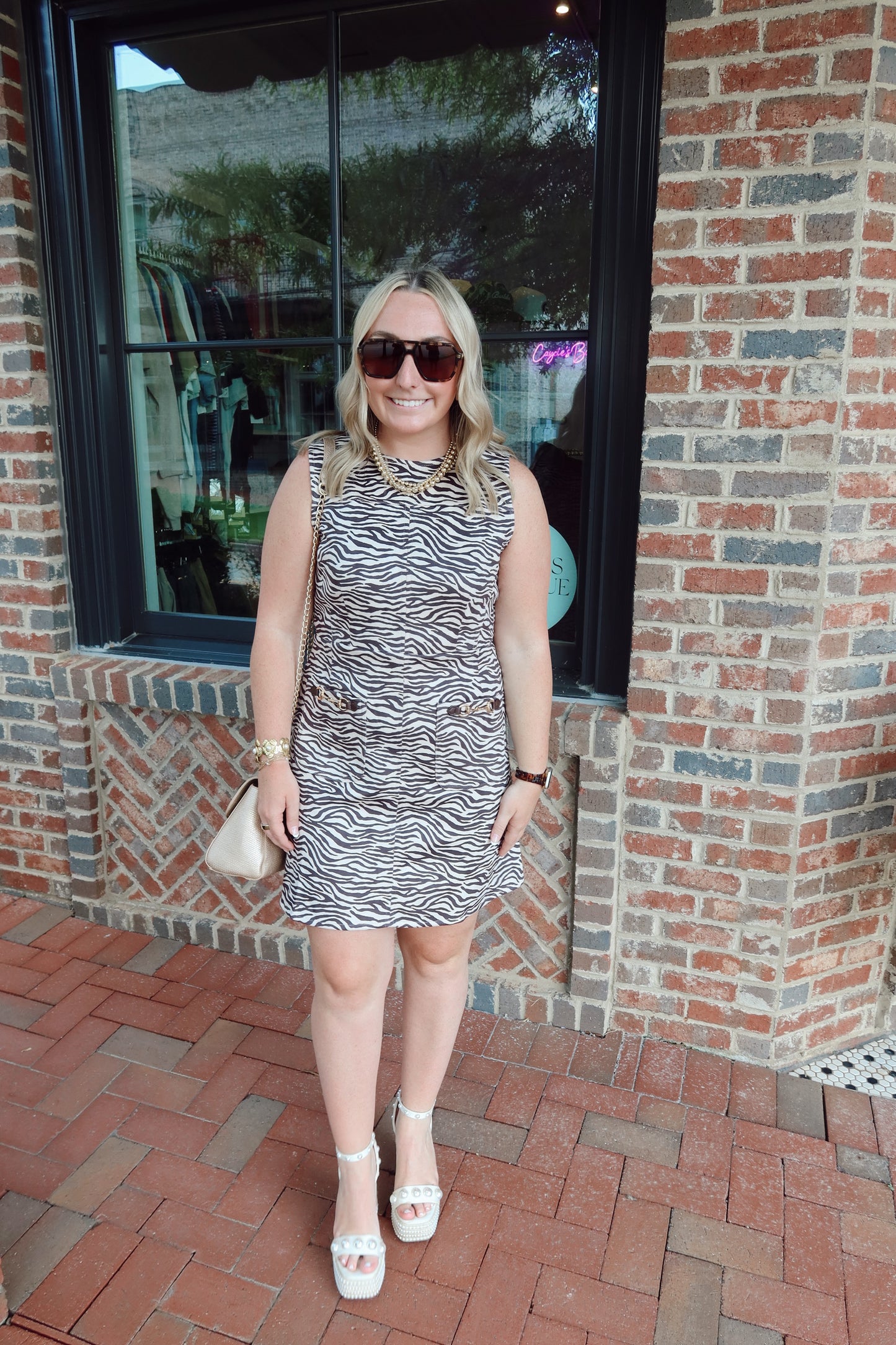 Animal Print Horse-Bit Dress