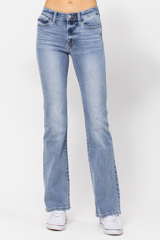 Judy Blue Mid-Rise Non Distressed Bootcut