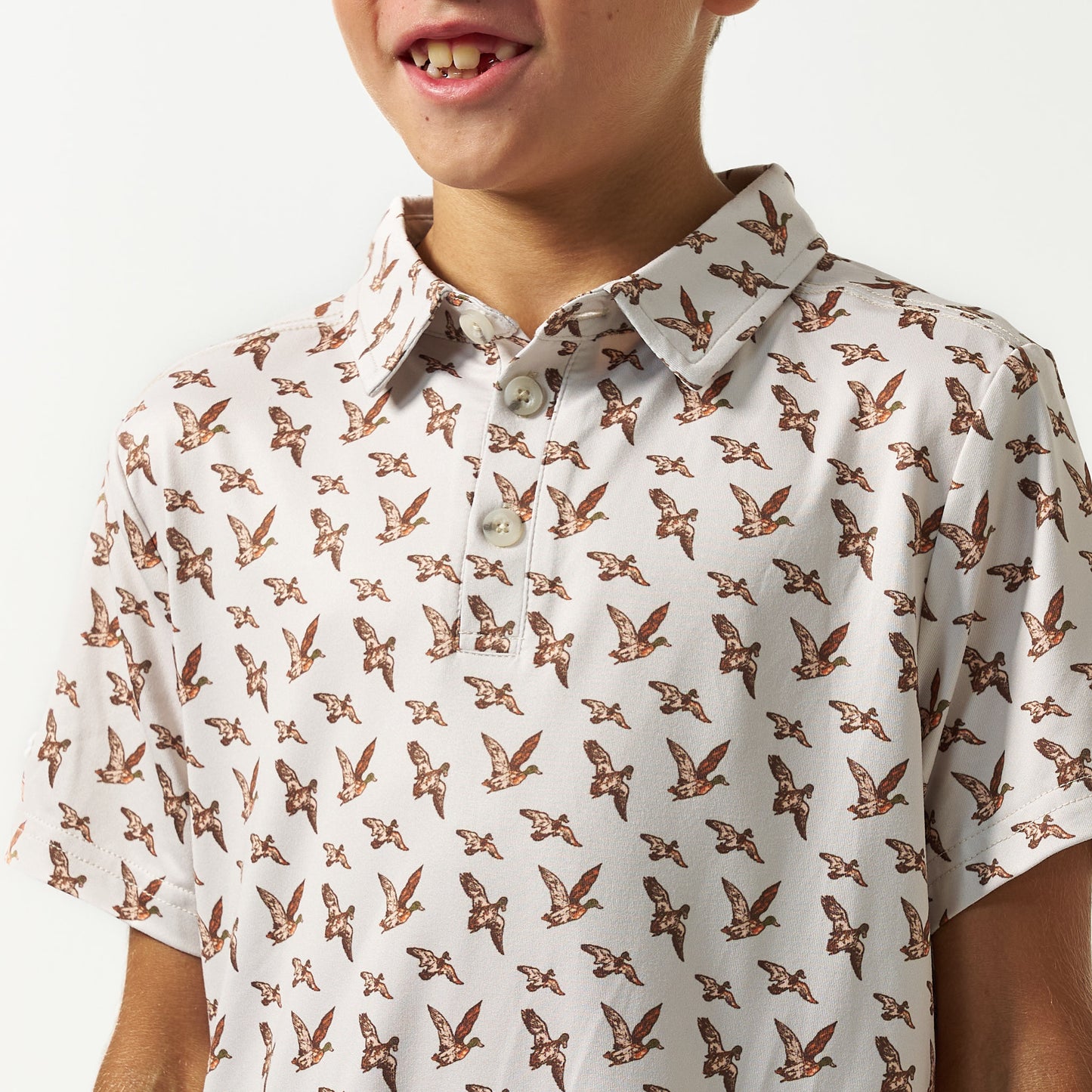 Burlebo Youth Performance Polo | Mallards Flying In