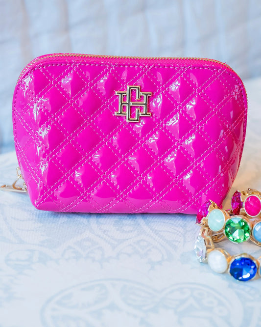 Ibiza Small Pouch | Hot Pink Patent