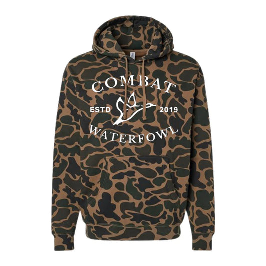 Combat Waterfowl Duck Camo Heavy Weight Logo Hoodie