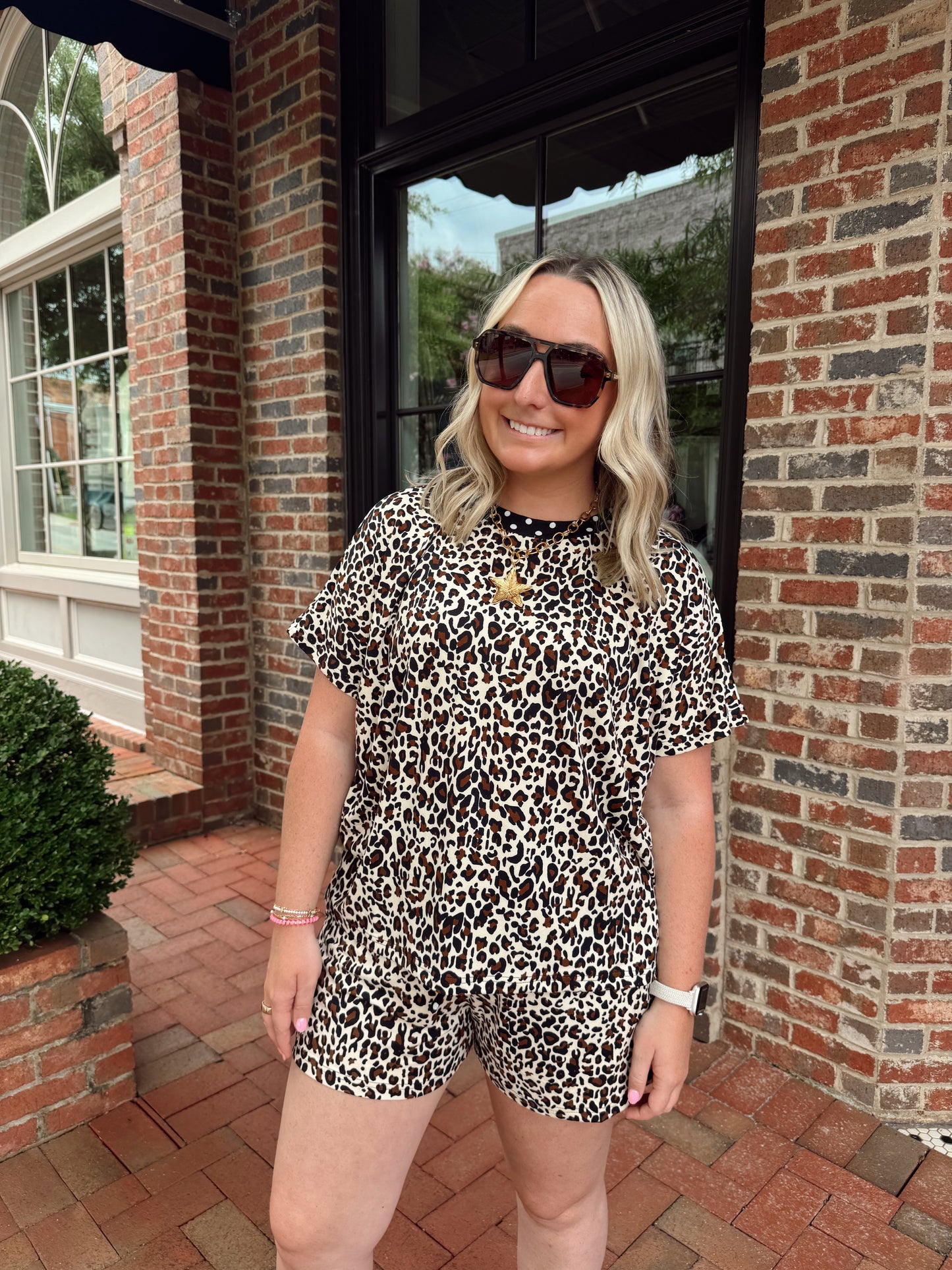 Leopard Polka Dot Lounge Set