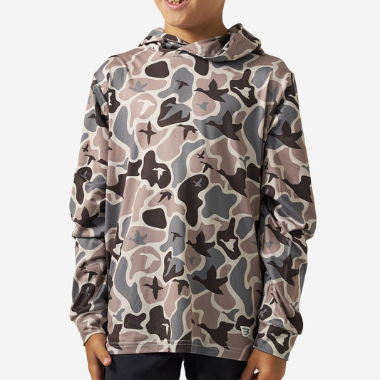 Burlebo Youth Performance Hoodie | Mallard Mayhem