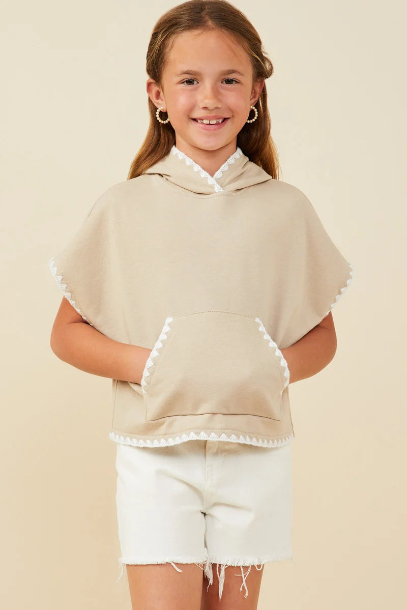 Audrey Crochet Stitched Hoodie