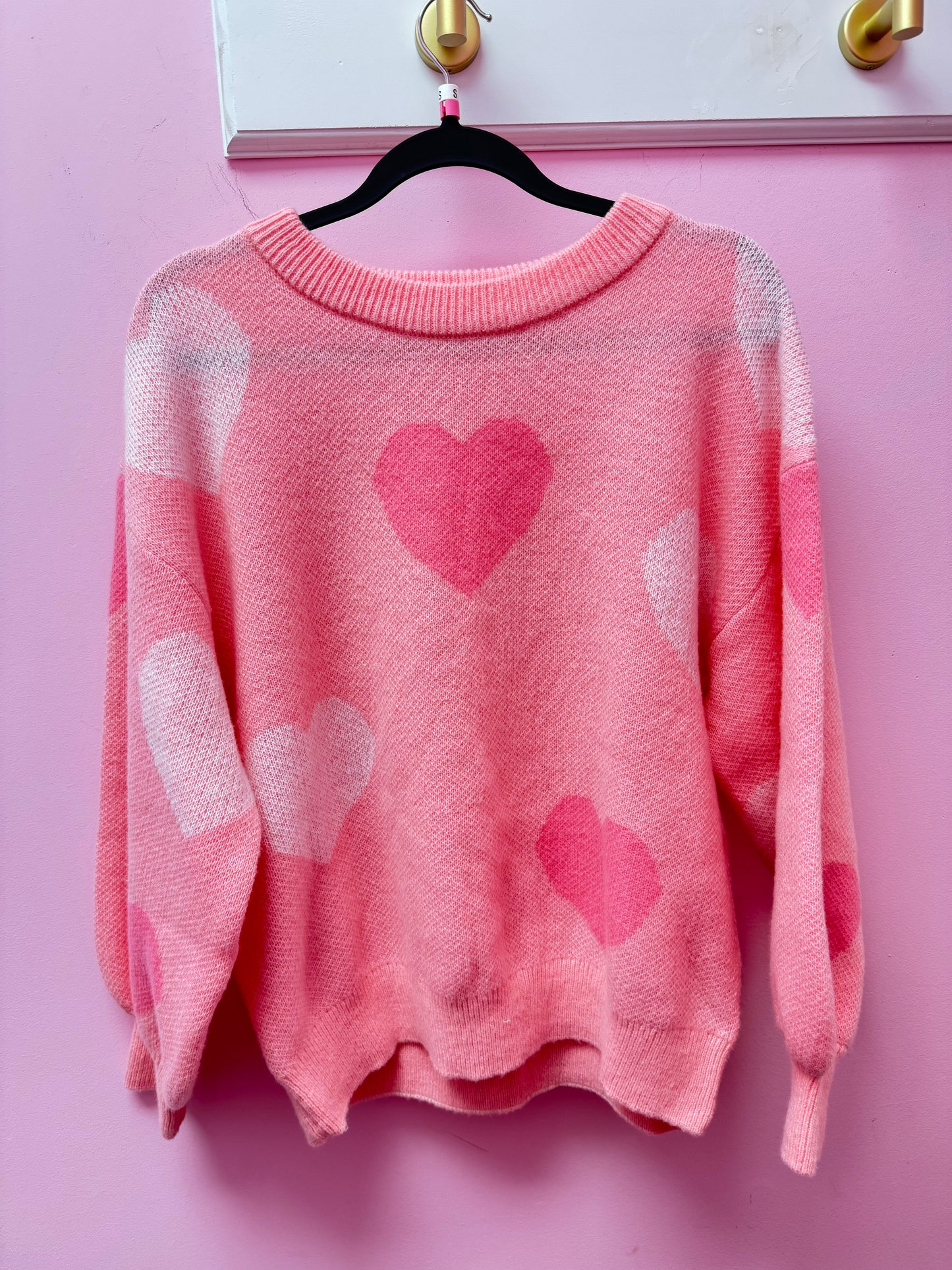 All Over Heart Sweater