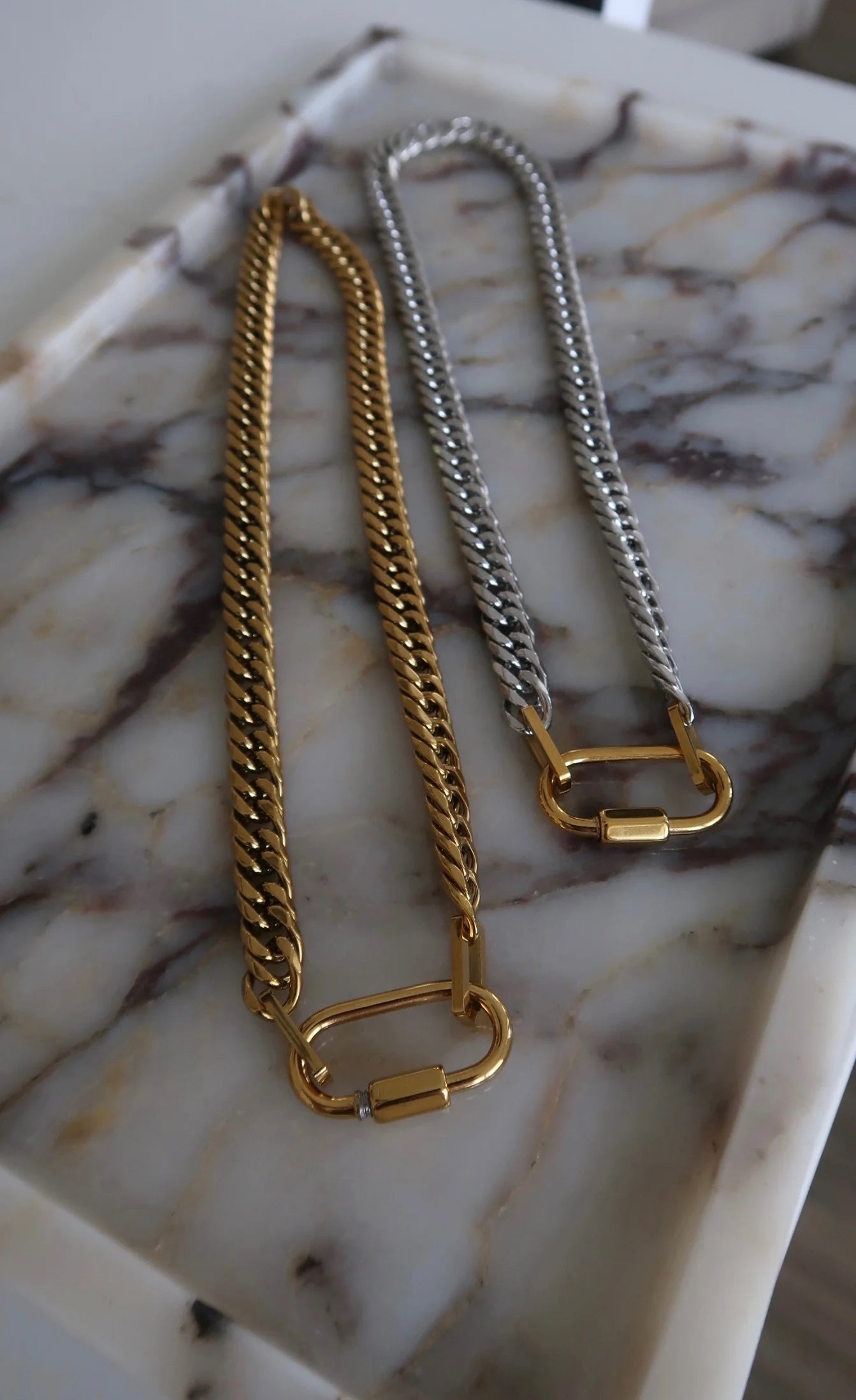 Stephanie Gold Locket Necklace