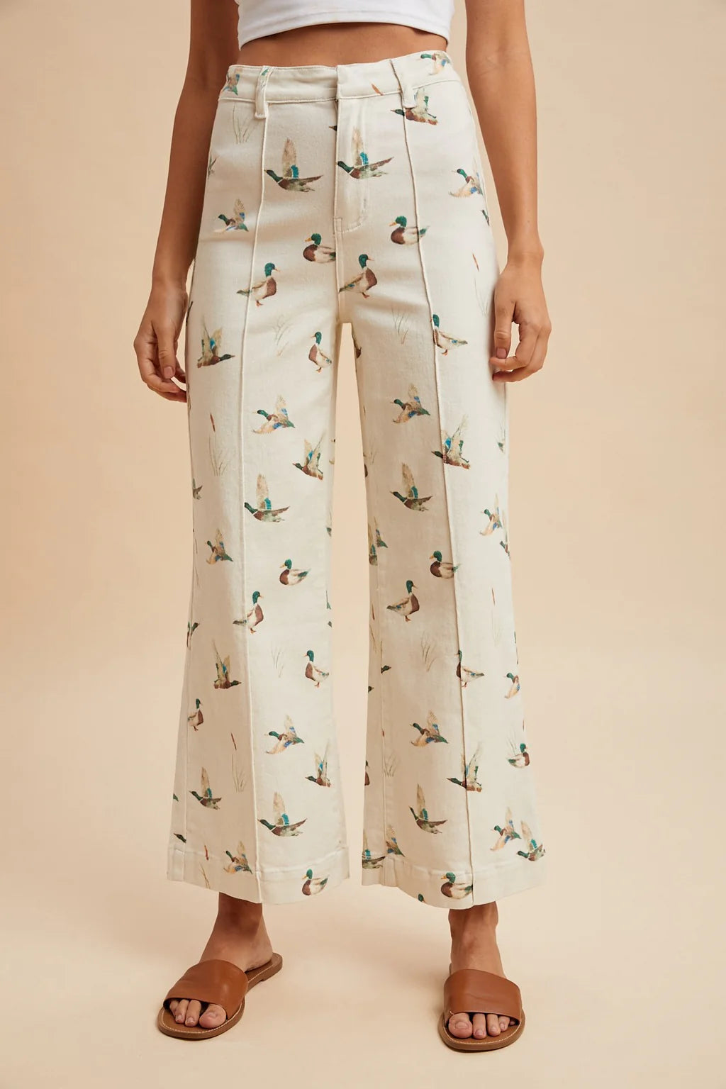 Mallard Stretch Denim Wide Leg Jeans