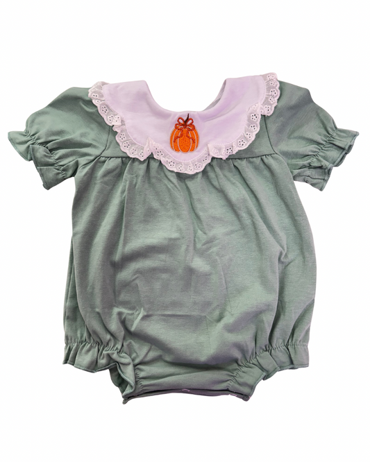 Green Pumpkin Bow Bubble
