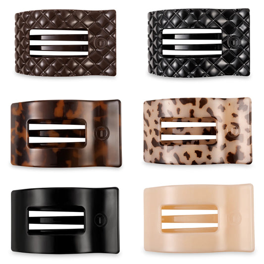 Teleties Flat Rectangle Clip