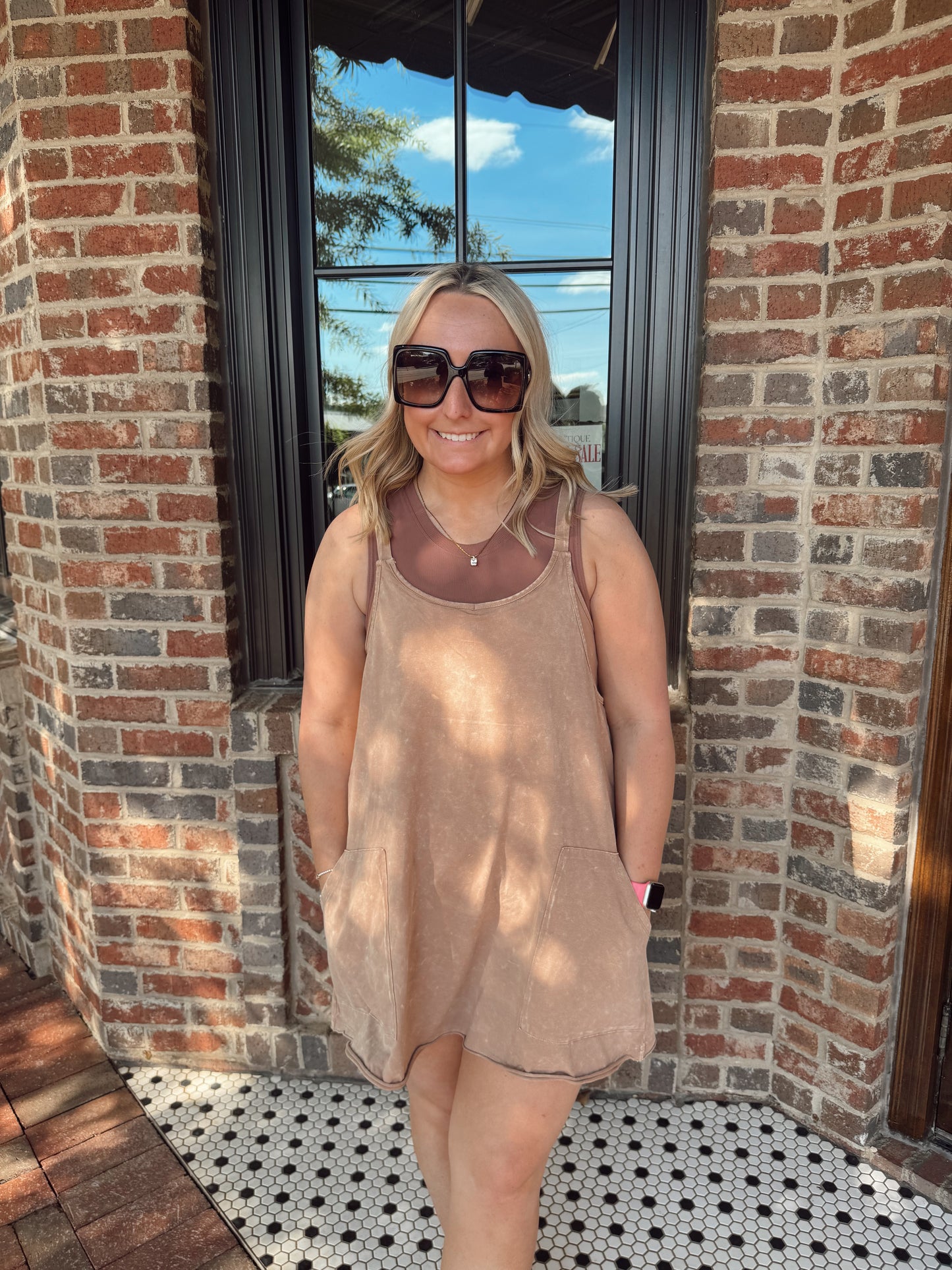 Sandstone Active Romper Dress