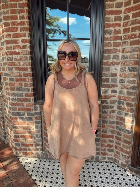 Sandstone Active Romper Dress