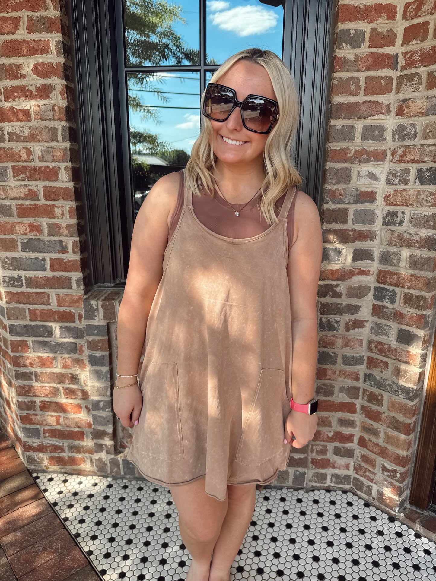 Sandstone Active Romper Dress