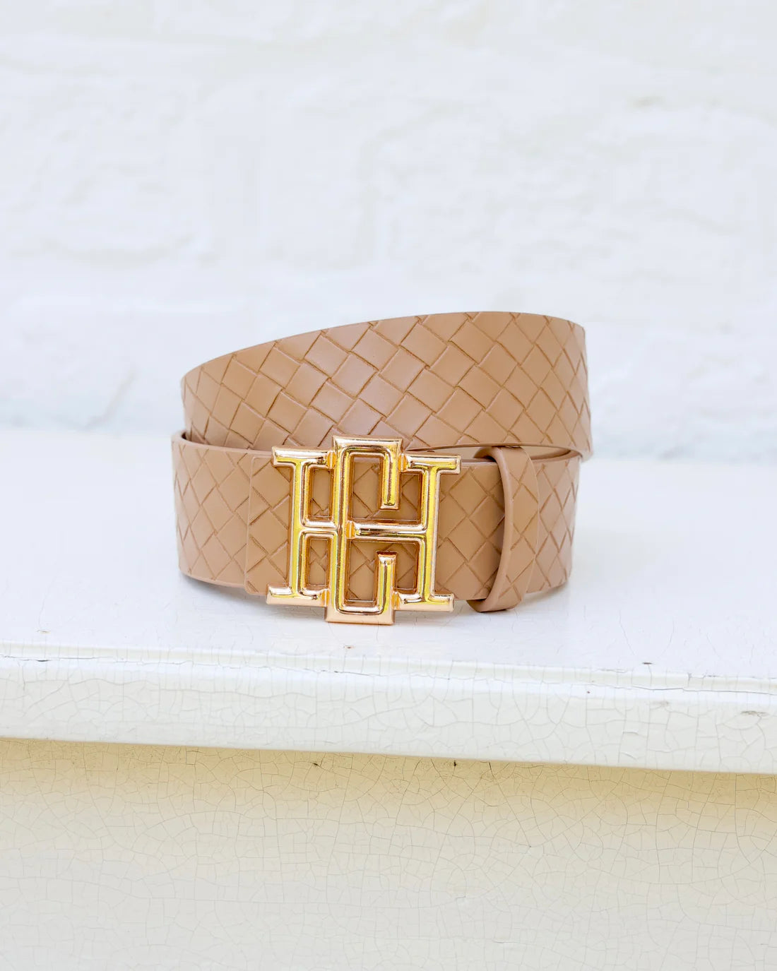 Bridgette Belt | Woven Tan