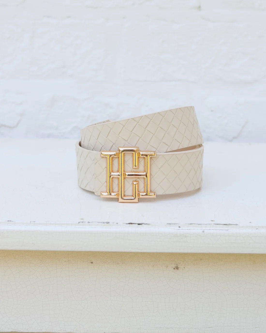 Bridgette Belt | Woven Almond