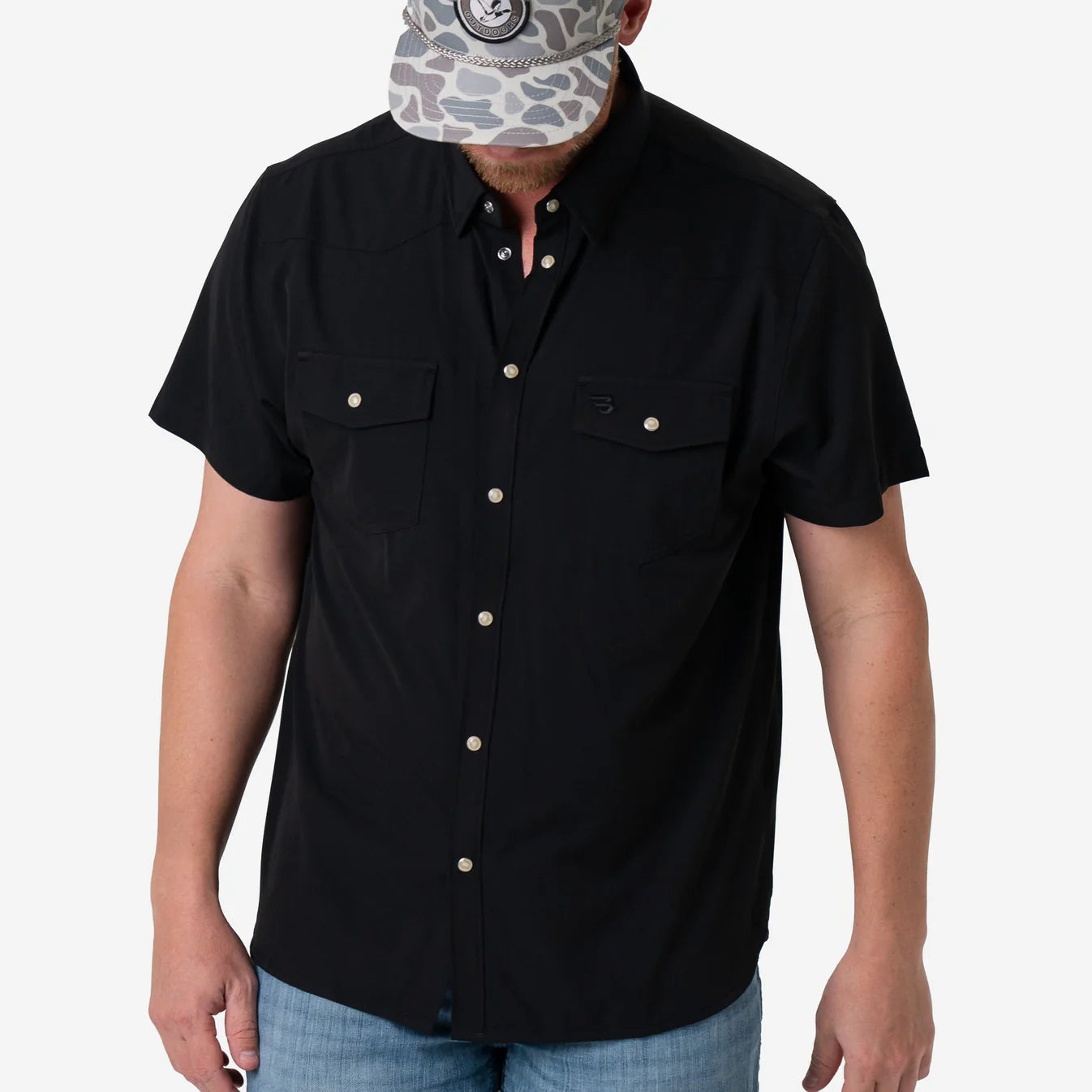 Burlebo Performance Western
Shirt - Black Pearl Snap
