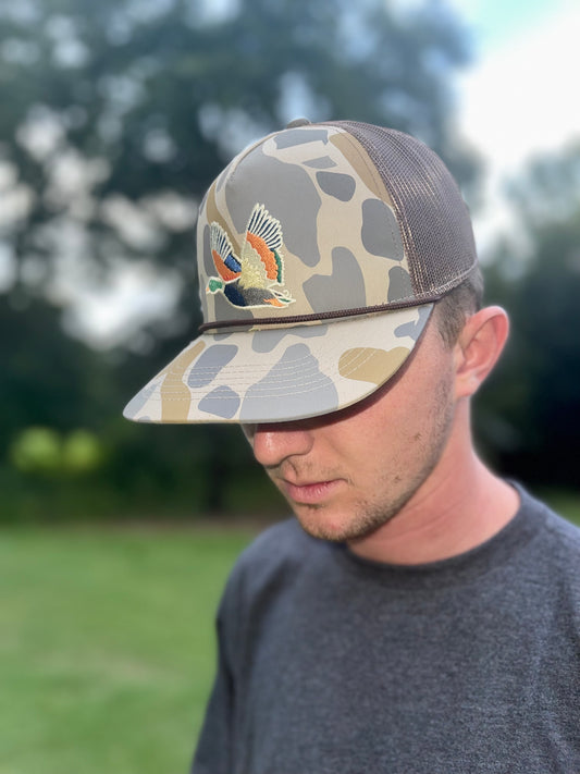 Burlebo Retro Camo Duck Cap