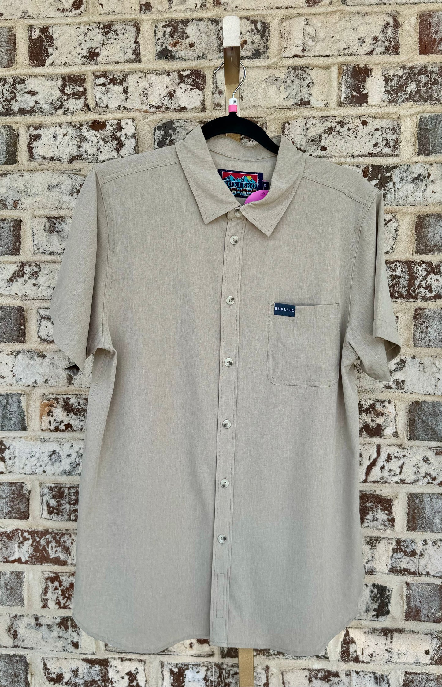 Burlebo Khaki Performance Button Up