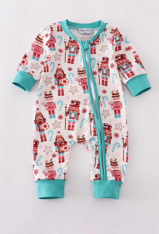 Blue Nutcracker Romper