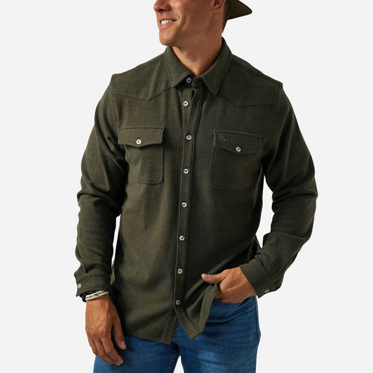 Burlebo Austin Shirt L/S | Olive Green