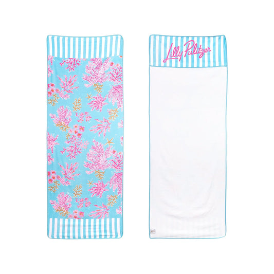 Lily Pulitzer Beach Lounger Towel, Royal Coral