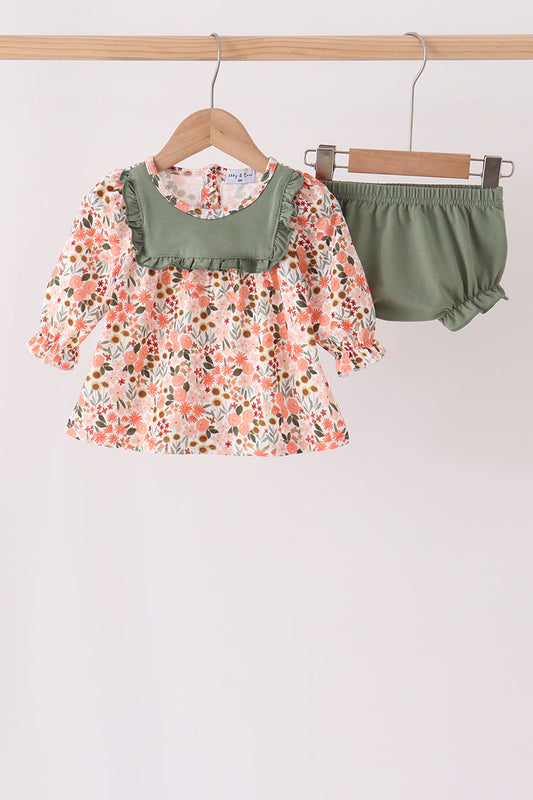 Baby | Autumn Floral Bloomer Set