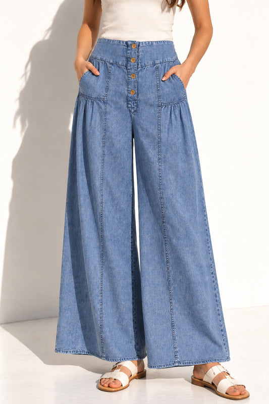 Harlow Washed Denim Pants