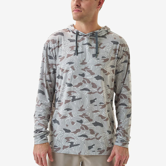 Burlebo Performance Hoodie | Topo Desert Camo