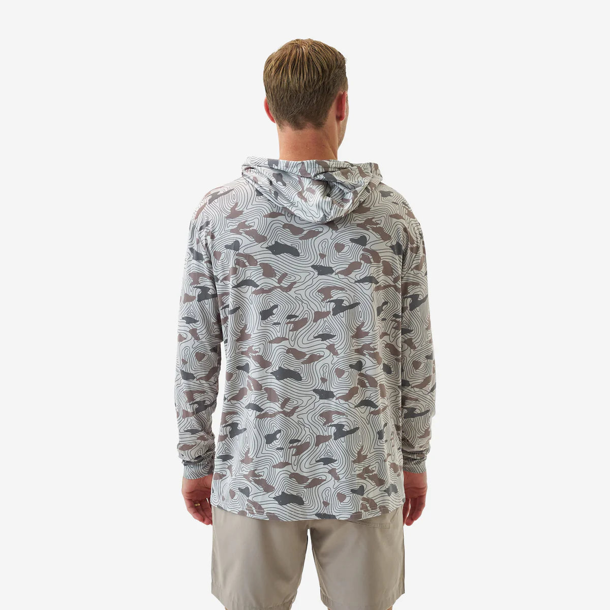 Burlebo Performance Hoodie | Topo Desert Camo