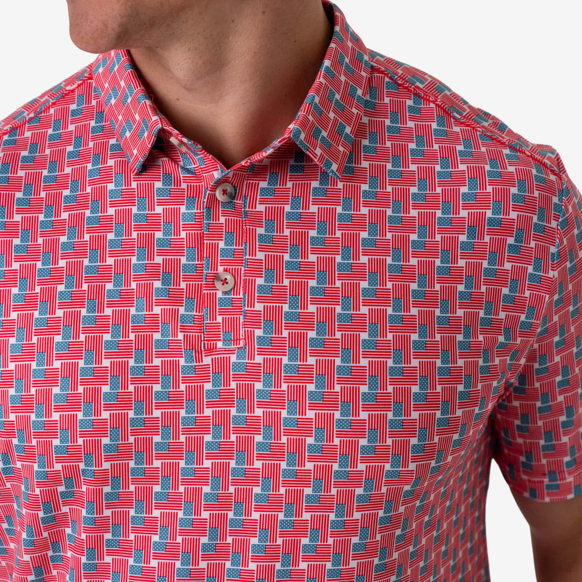 Burlebo Performance Polo | American Flag