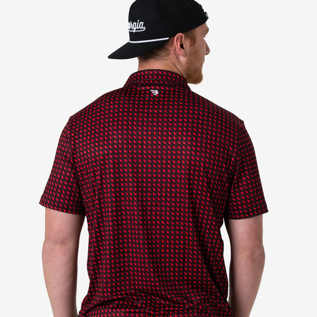 Burlebo Performance Polo | GA Black & Red