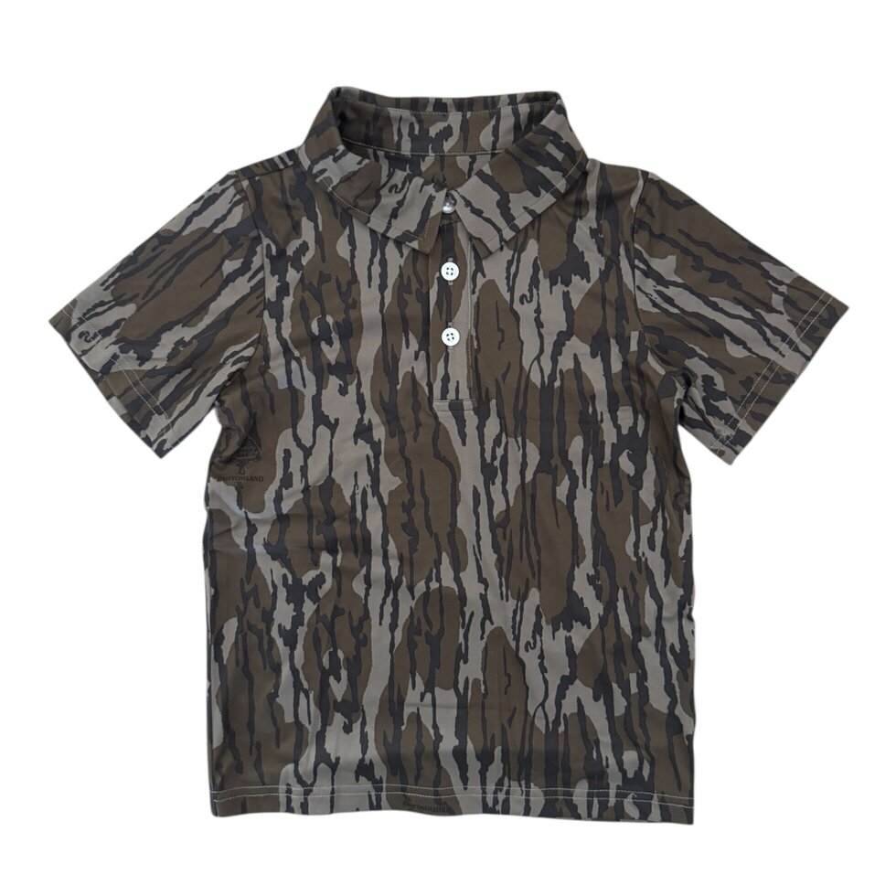 CoolShade™ Scottie Polo UPF 50+ | Mossy Oak® Original Bottomland®