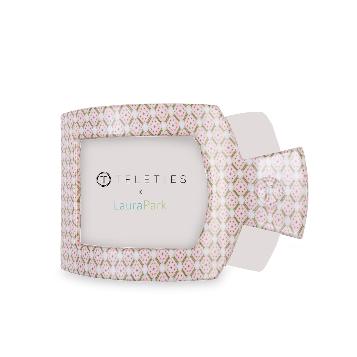 Teleties Flat Clip | Laura Park Pine & Pearl