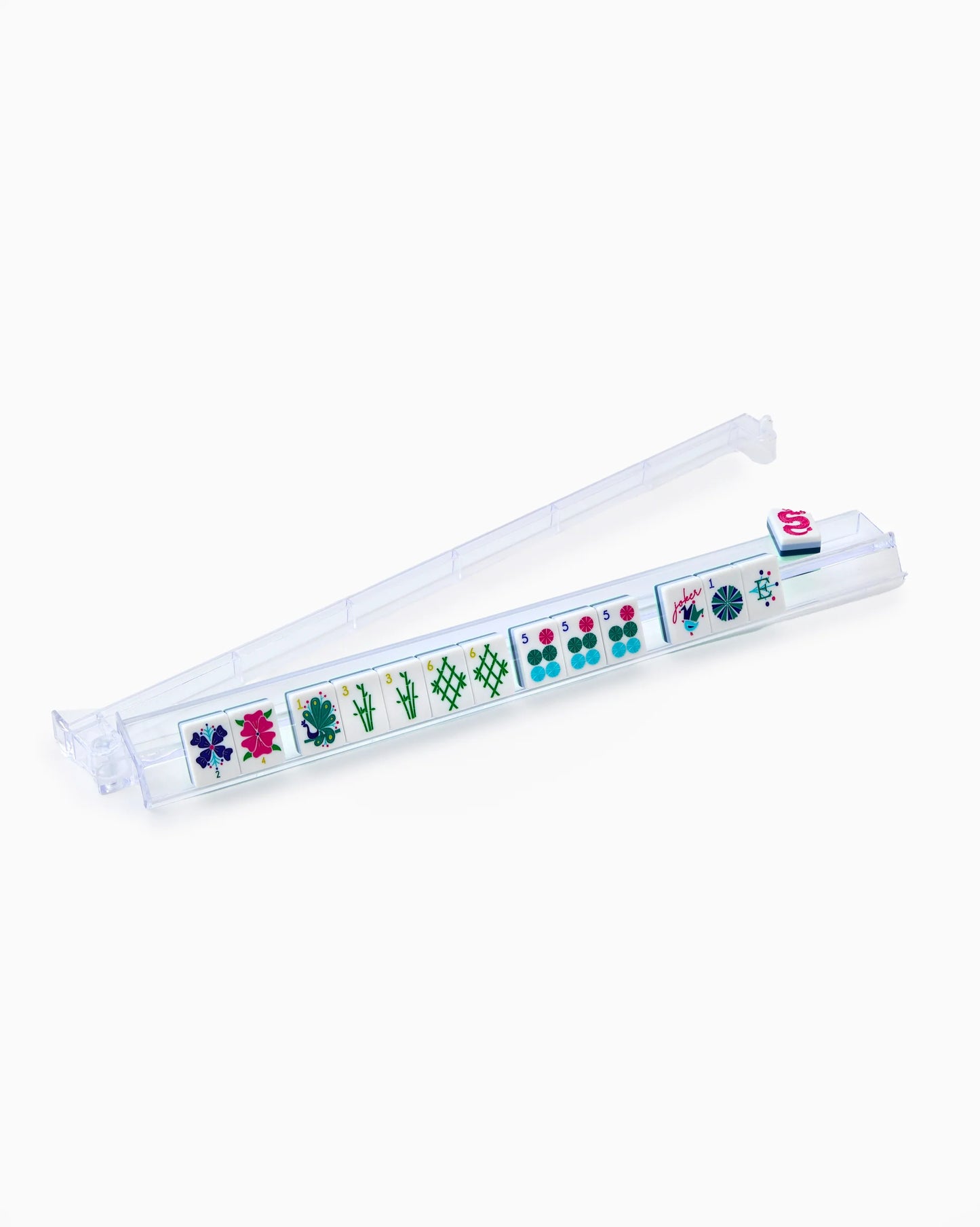 Oh My Mahjong | Clear Acrylic Rack & Pushers Set