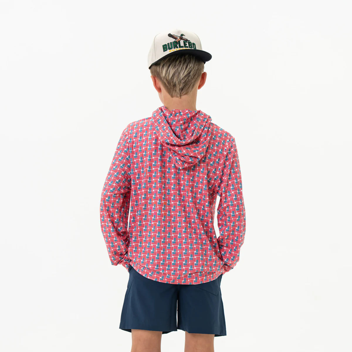Burlebo Youth Performance Hoodie | American Flag