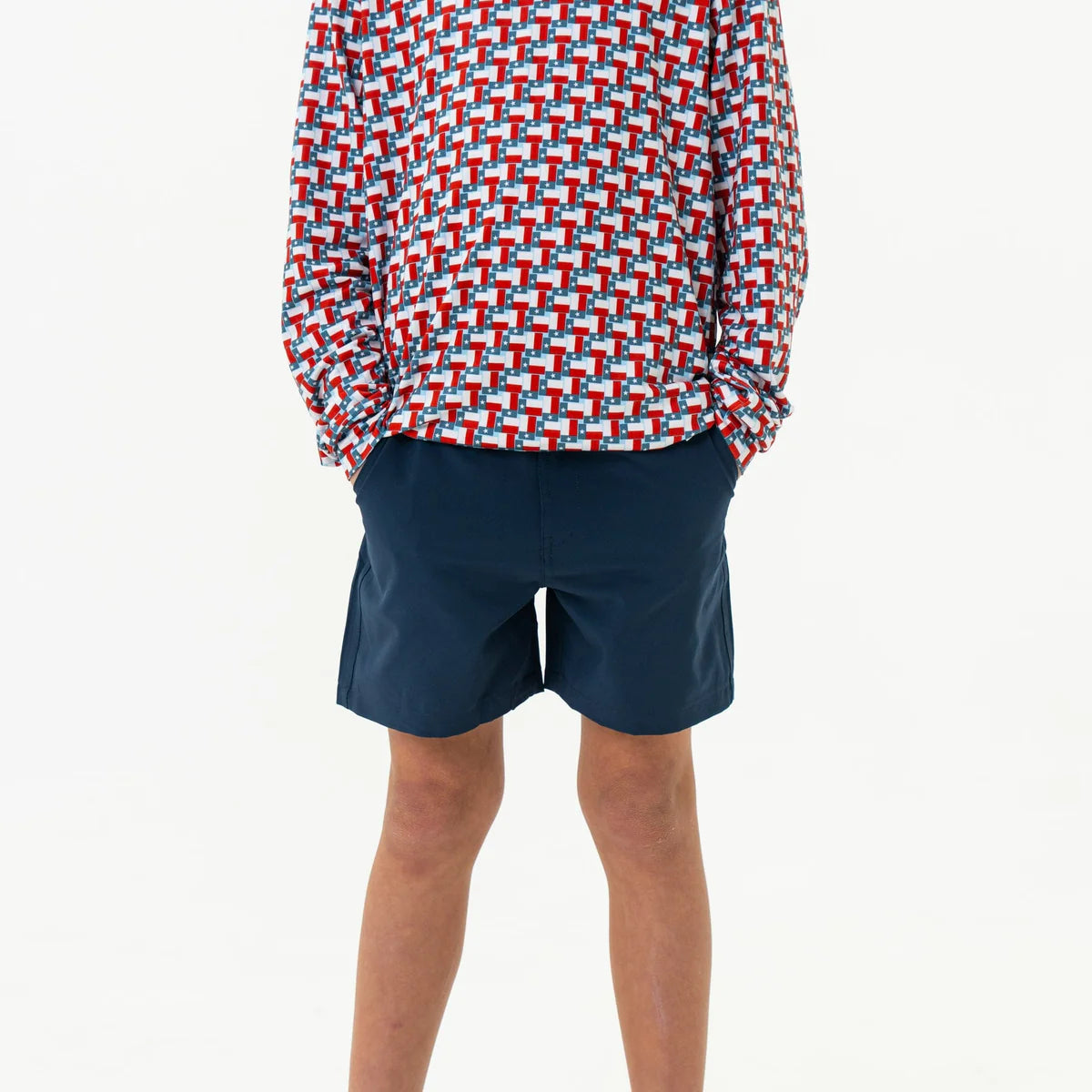 Burlebo Youth Everyday Short | Deep Water Navy - Mayan Pocket