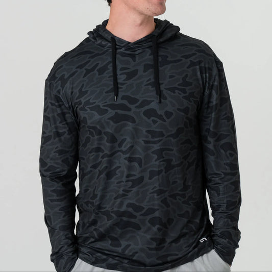 Burlebo Black Camo Performance Hoodie