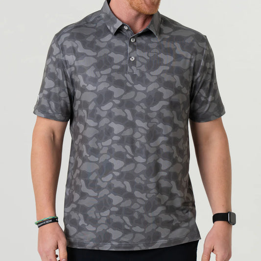 Burlebo Stone Camo Performance Polo