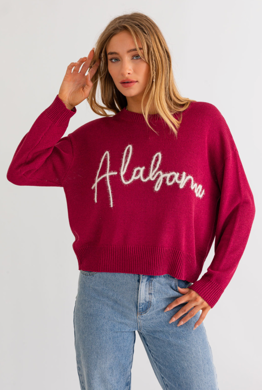 "Alabama" Tinsel Sweater