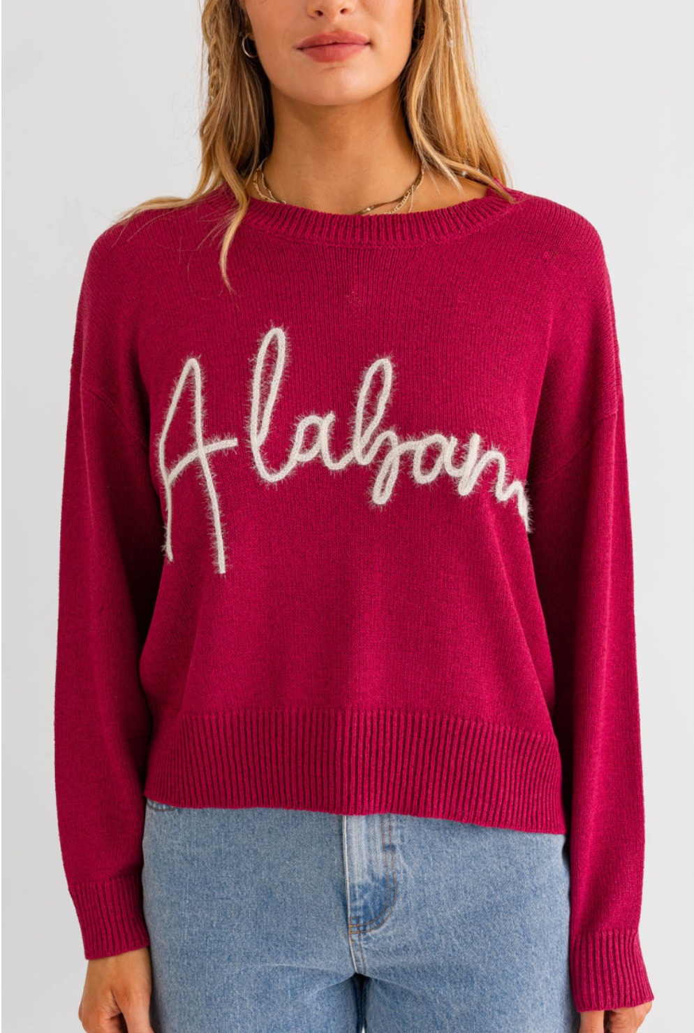 "Alabama" Tinsel Sweater