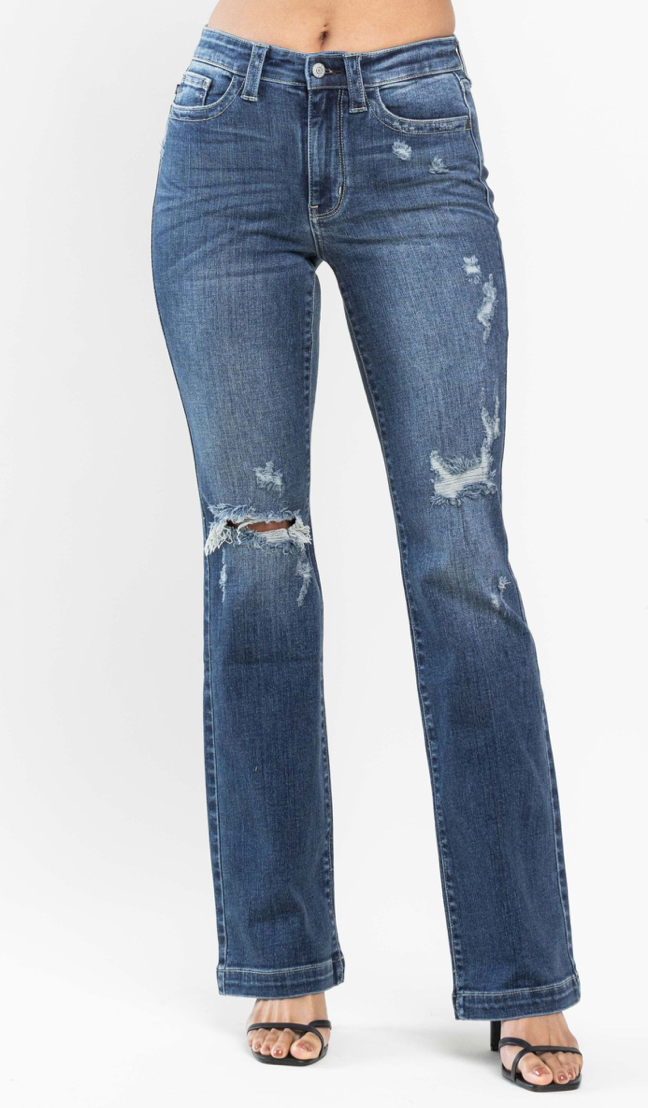 Judy Blue Jeans - Mid Rise Destroyed Bootcut